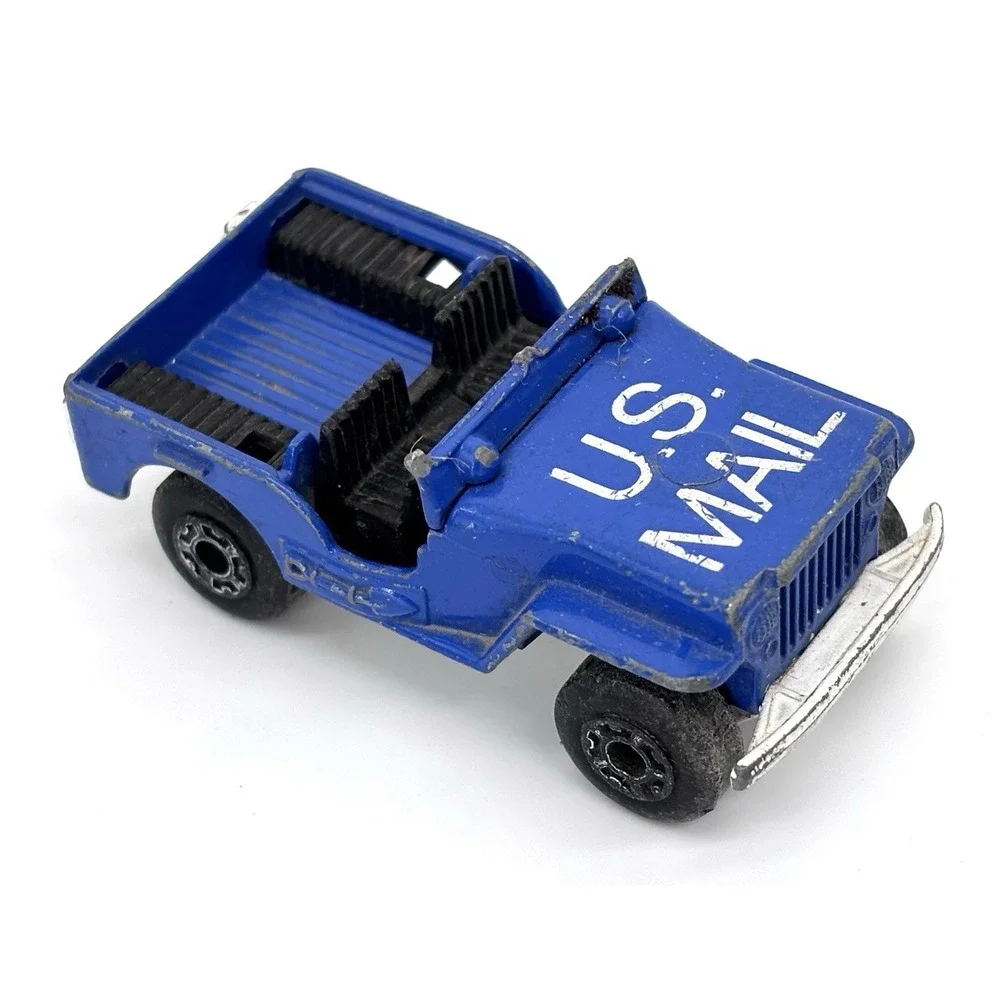 Vintage 1976 Matchbox Superfast No II Sleet-N-Snow U.S. Mail Jeep Lesney